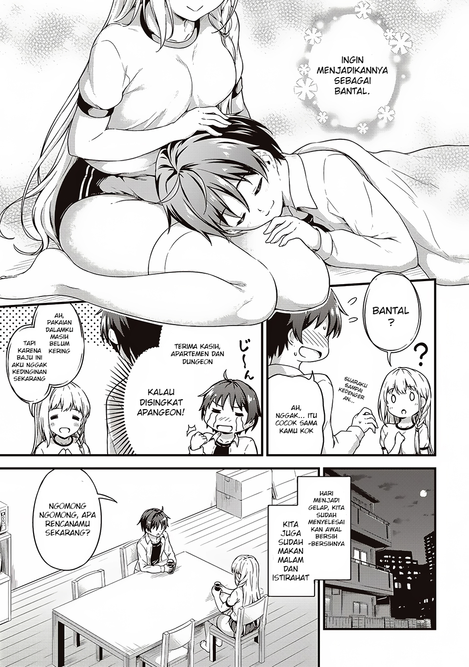 Boku no Heya ga Dungeon no Kyuukeijo ni Natteshimatta Ken Chapter 05 Bahasa Indonesia